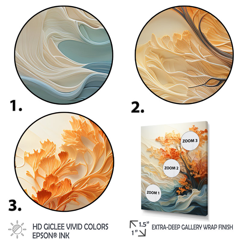 «Orange Bold Waterfall Sunrise II», art mural abstrait, Cadre photo noir simple, H 32 po x l 16 po x P 1 po