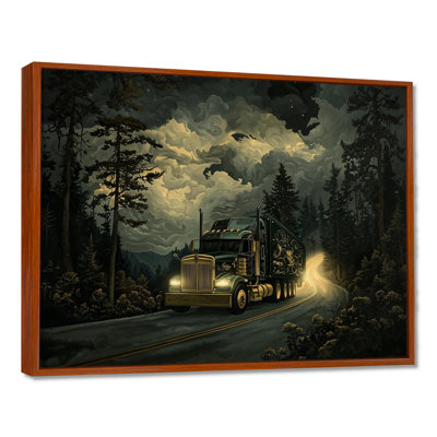 Trucks Majestic Highway Scene - Truck Wall Art Print