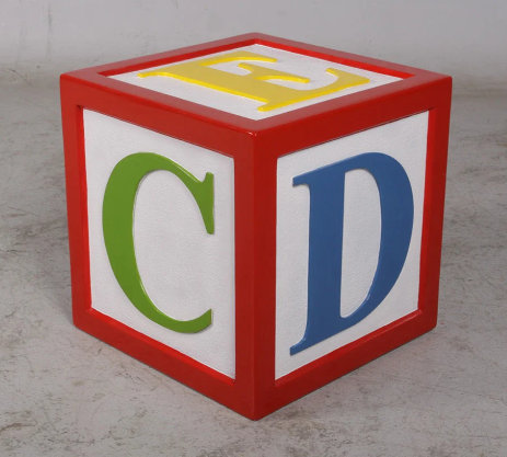 Jahlea Letter Block Alphabet Over Sized, 18" H x 18" W x 18" D