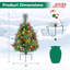 Sapin de Noël artificiel vert 2 'avec 30 lumières claires/blanches