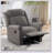 360° Swivel Recliner Manual Rocking Recliner For Home Theater And Nursery With Adjustable Backrest, Plush Velvet Upholstery-491912451