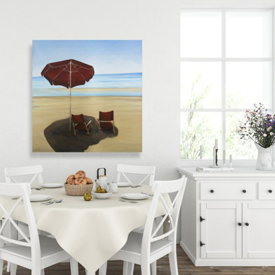 Relax at the beach - Exotic Bathroom Canvas for Home Decor
