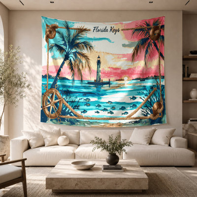 Nautical Florida Keys Wall Tapestry