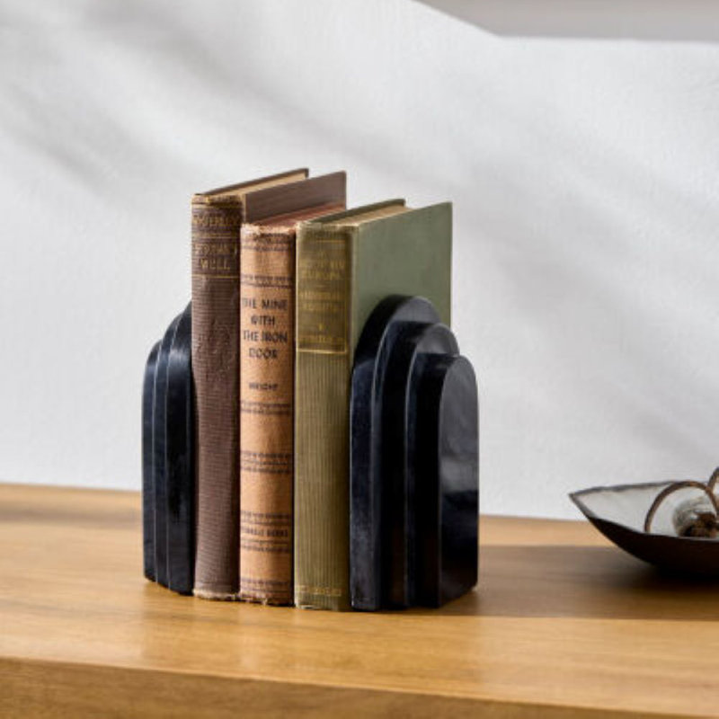 Abner Roi Bookend, Black