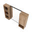 Armoire de salle de bain 39,4 po avec rangement, armoire à pharmacie murale avec porte miroir, contreplaqué