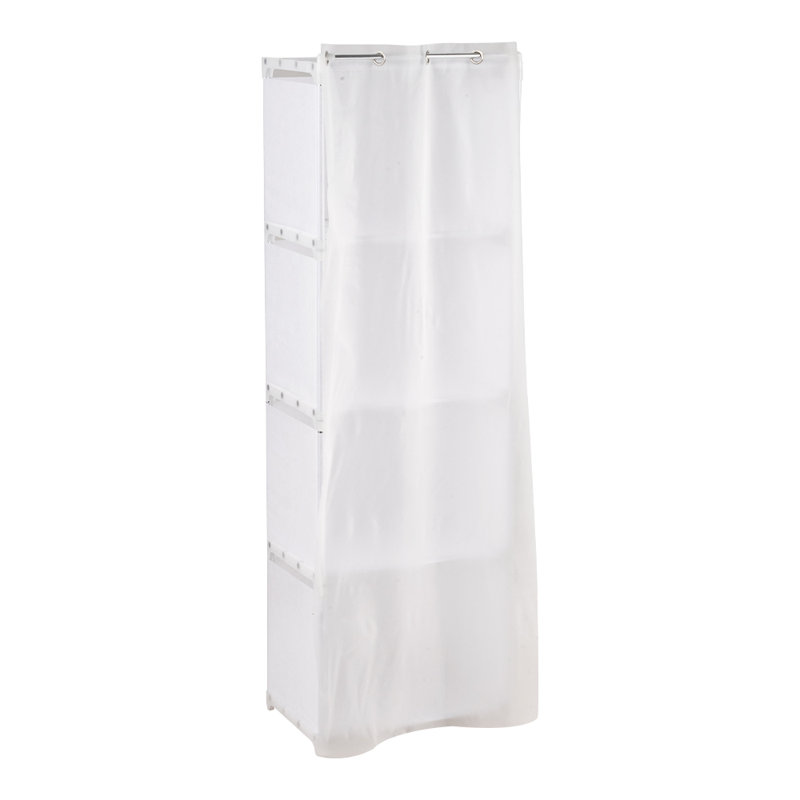 40cm Portable Wardrobe, White