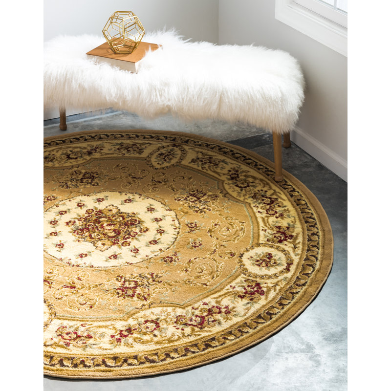 Aracelia Oriental Indoor Rug, Round 6'1"
