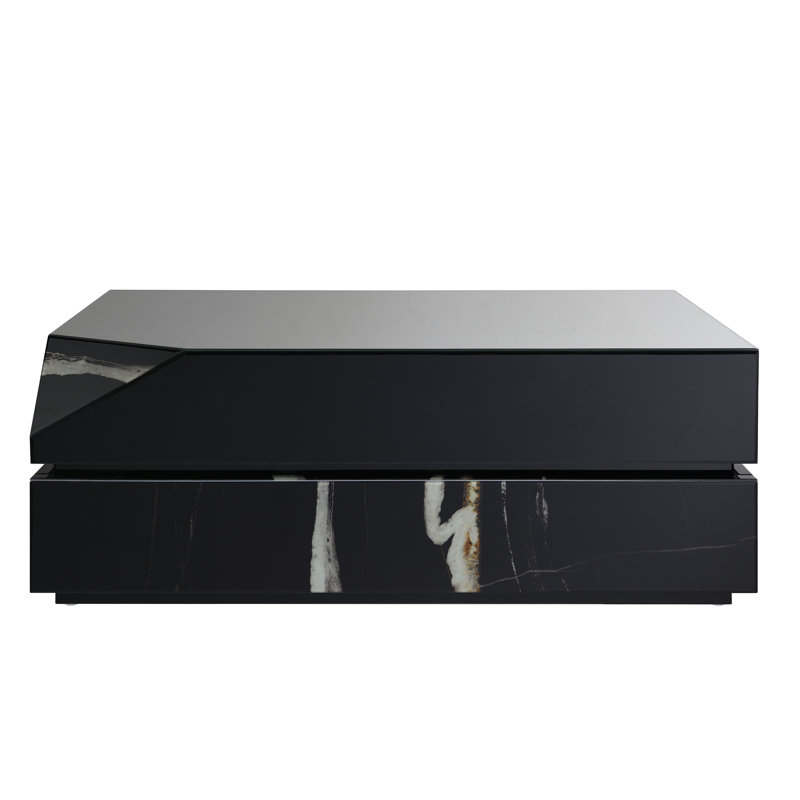 Wenona Black Mirrored Finish Coffee Table