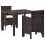 Garden Dining Set 3-Piece Set Resin Sturdy Rectangular-1111832696-1111832699