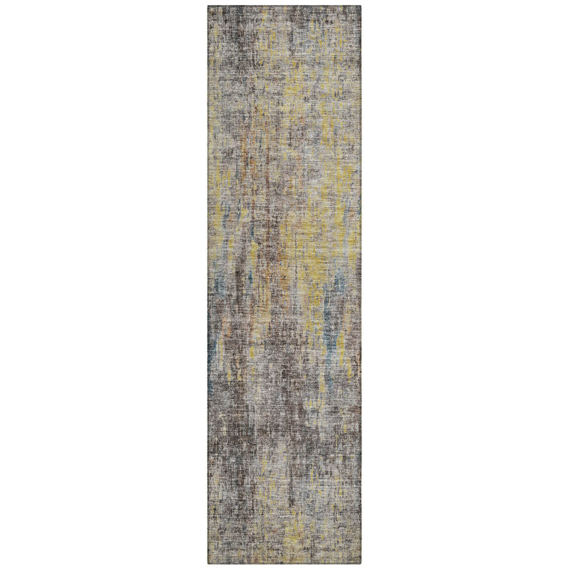 Fargo Washable Abstract Indoor / Outdoor Rug, Runner 2'3" x 7'6"