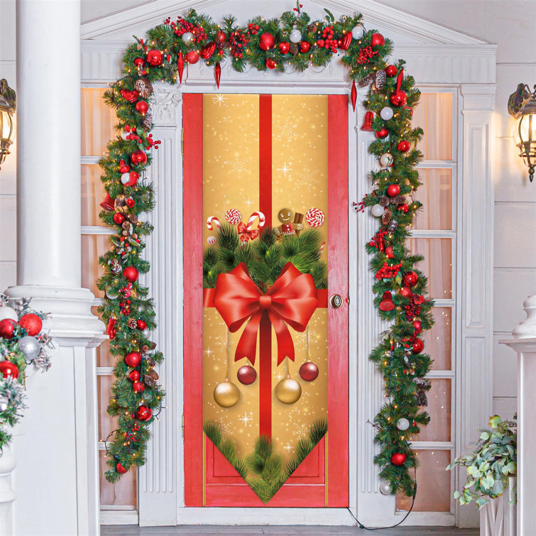 Let It Snow Door Mat - 18 x 30, Blue, White, Snowflakes, Indoor Doormat,  Christmas Decoration, Front Door Decor, Classroom, Home, Porch, Patio