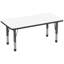 Table rectangulaire d'activités effaçables à sec avec pieds réglables-765072855-791962595-791962603
