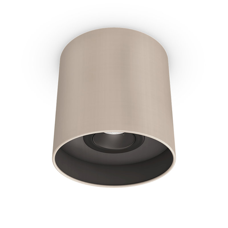 Birmati Fabric LED Flush Mount, 3000K, Beige/Anthracite