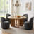 Upholstered Fully Assembled Swivel Dining Chairs (Set Of 2)-1315604168
