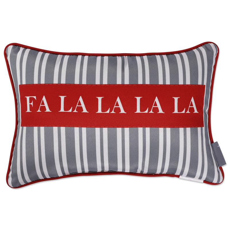  Polyester/Polyester Blend Lumbar Rectangular Indoor/Outdoor Pillow Cover & Insert