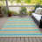 Lovell Washable Striped Indoor / Outdoor Rug-740800364