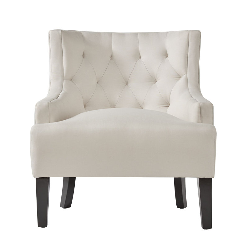 Fauteuil à oreilles capitonné de 83,18 cm de large Barwood, Blanc