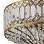 Plafonnier semi-encastré en cristal sculpté à 2 lumières à intensité variable 14,75 po Eyne Laurie -255287525