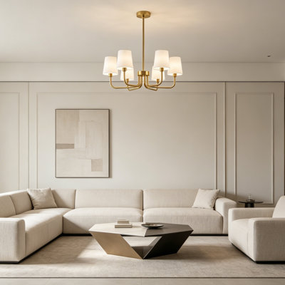 Lustre style campagne moderne 6 lumières