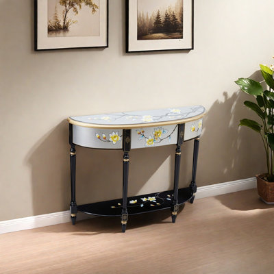 Half Circle Hand Drawn Console Table