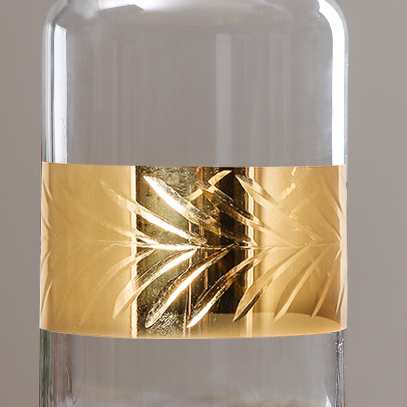 Aahil Leaf Etched 1.5L Decanter