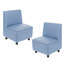 Ensemble de 2 chaises modulaires Kid Comfort - bleu poudre-124164583