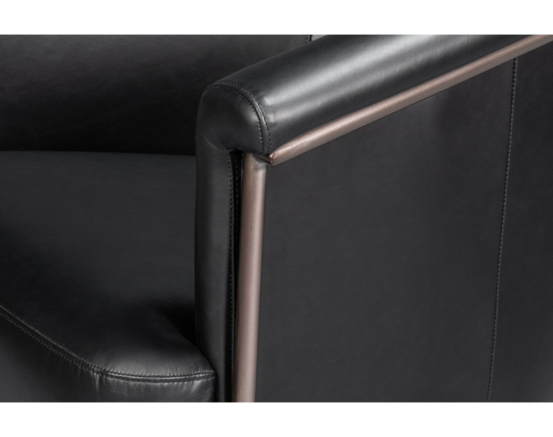 Chaise en cuir Nagel