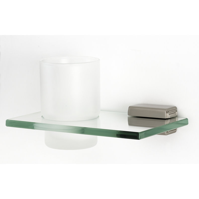 Cube Bathroom Accessory, Satin Nickel