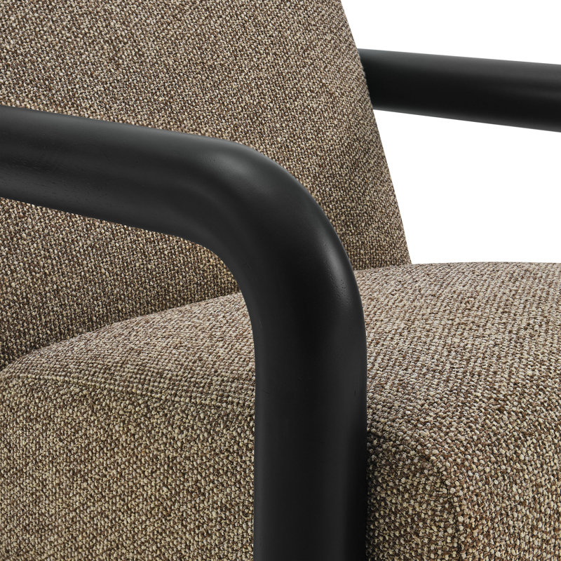 Fauteuil d'appoint Sereno Boucle, Noir, Terre