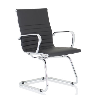 Latitude Run Altenburg Genuine Leather Office Chair