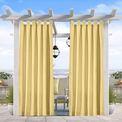 Arnaldo Outdoor Blackout Curtain Single Panel
