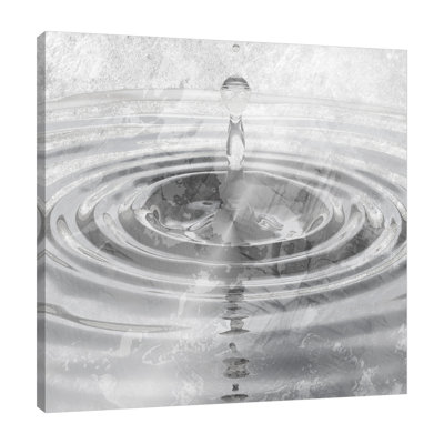«Silver Droplet» par Marcus Prime, reproduction sur toile tendue