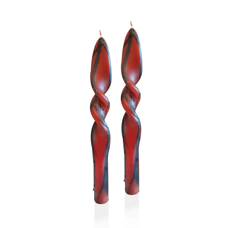 Unscented Taper Candle, Burgundy