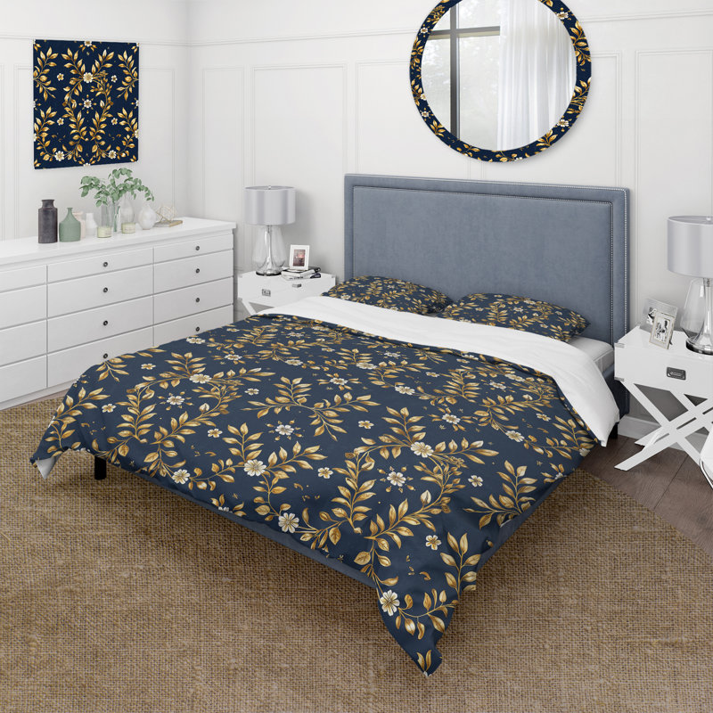 Ensemble de housse de couette Traditional, Housse de couette simple et deux taies décorative