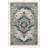 Risch Vintage Blue Beige Patterned Woven Base Washable Carpet-950466057