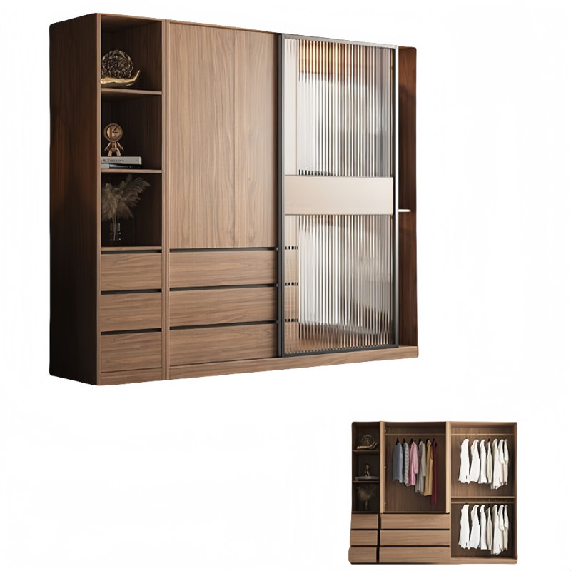 Armoire moderne, simple, pratique, élégante et élégante, H 83 po x l 79 po x P 24 po