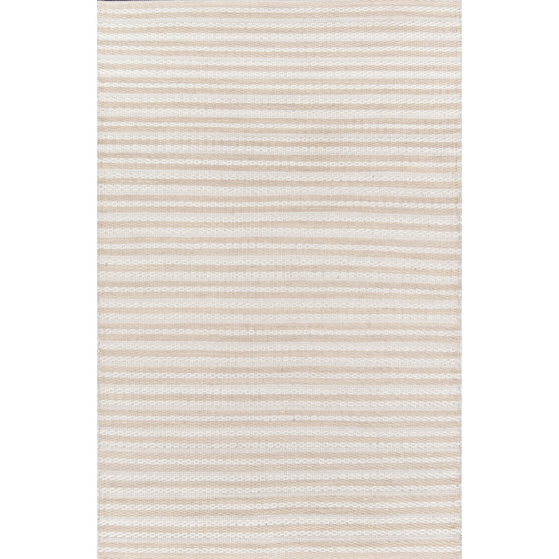 Tapis de zone beige ybarra handwoven à tissage plat, Rectangle 5 pi x 8 pi