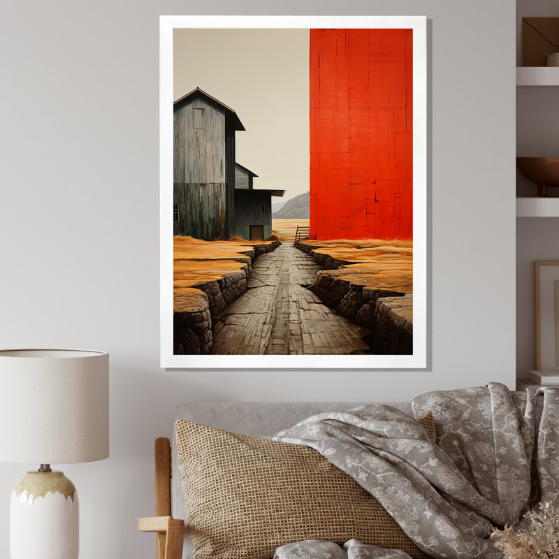 «Epione Landscape Granges», Cadre photo blanc, H 32 po x l 16 po x P 1 po