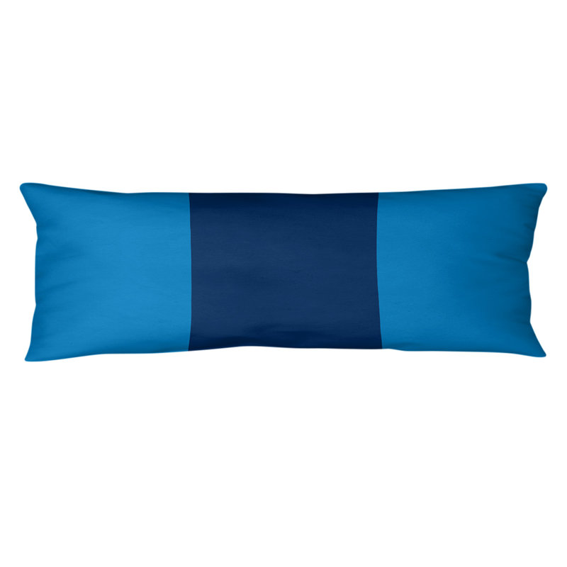 Polyester Medium Pillow, Blue/Navy, Adella Football