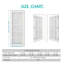 Porte intérieure en verre givré 10 Lite avec cadre réglable pré-suspendu - porte en panneau de fibres à densité moyenne blanc-112561302-112634133
