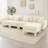 Boucle Fabric Convertible L Shape Sectional 4-Seater Sofa With Shell-Shaped Armrests And Removable Ottoman, Cylindrical Legs-847287595