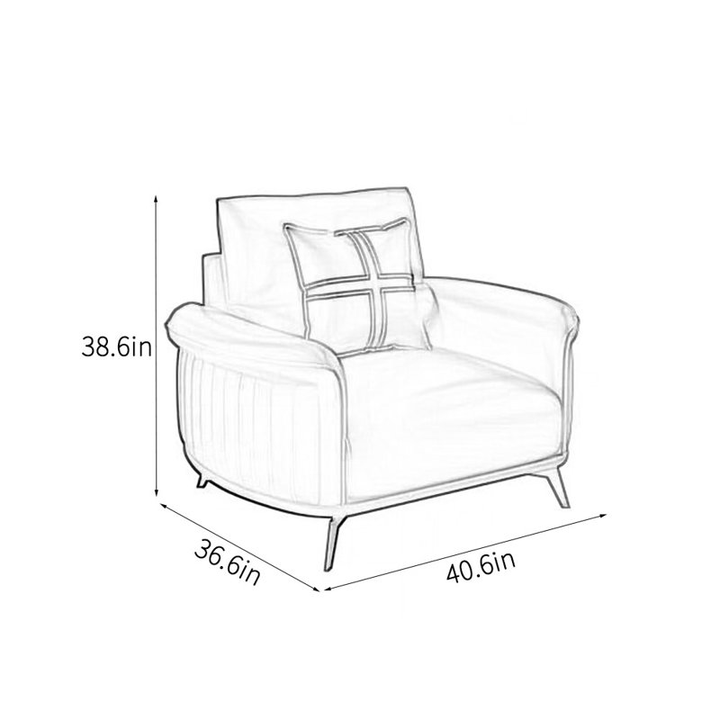 Canapé de bureau simple et moderne