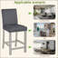 Ensemble de chaises à hauteur de comptoir pour 4 personnes, chaise de cuisine avec siège rembourré, tabouret de bar à hauteur de comptoir pour salle à manger
