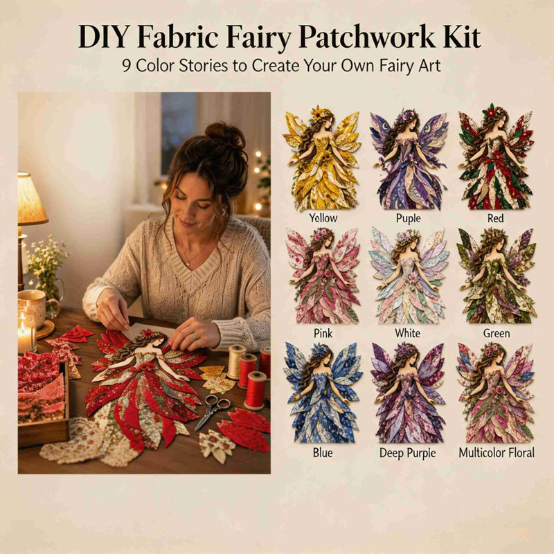 Trousse de courtepointe DIY avec pinces givrées, tissu superposé à motifs floraux, décoration murale faite main à faire soi-même