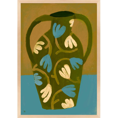 "Burdette Green Vase" par Marco Marella - impression d'un seul cadre
