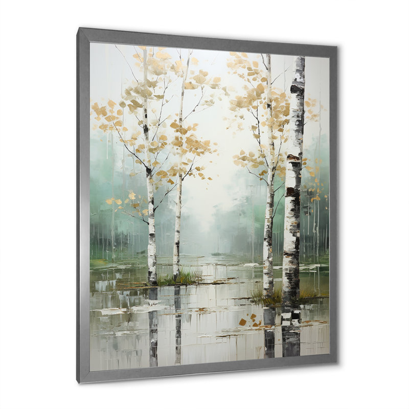 Zelah " Ethereal Elegance IV ", Silver Picture Framed, 32" H x 16" W x 1" D