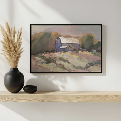 «Dutch Barn» par Stephen Calcasola, reproduction d'art sur toile