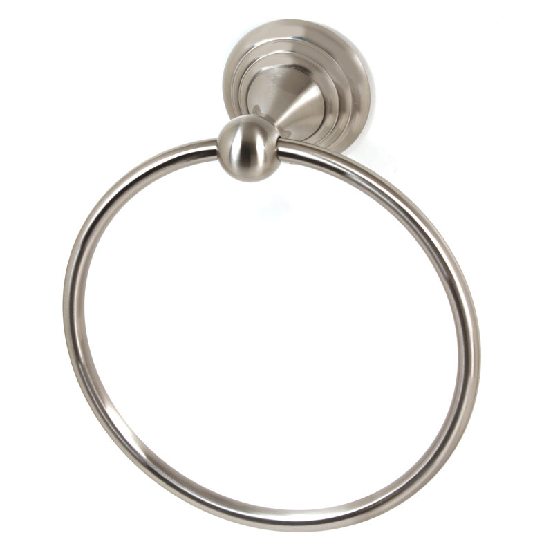 Embassy Wall Mounted Towel Ring, Satin Nickel