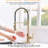 Automatic Smart Hands Kitchen Faucet In Brushed Gold, Touchless With Reliable Motion Sensor And Pull Out Intelligent Control-492583823