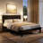 Farmhouse Wood Bed Platform with Headboard-2140697803-2140697814
